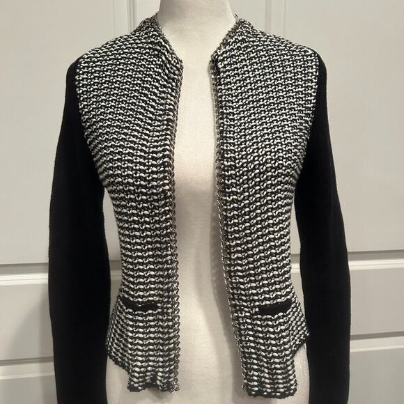 Black Label by Chico's Link Cardigan - Size 00 (Size 2) - Picture 1 of 3